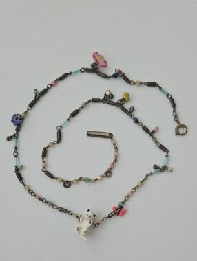 Les Nereides White Cat Necklace